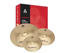 Conjunto de pratos Istanbul Agop Xist Power 14HH/16CR/20RD + saco pratos