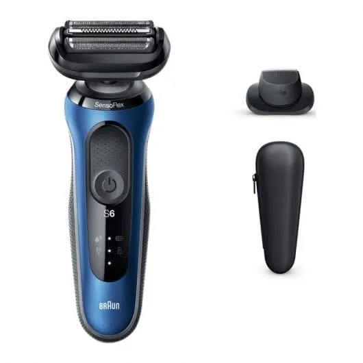 Máquina De Barbear Braun S6 62-B1200 S - Azul