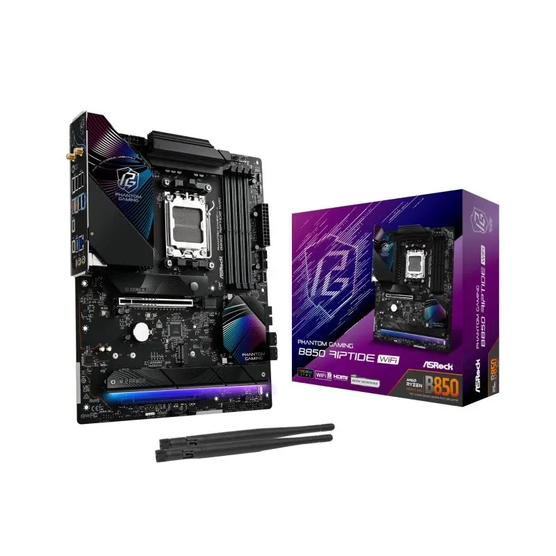 ASRock Phantom Gaming B850 Riptide WiFi Motherboard ATX AM5 DDR5
