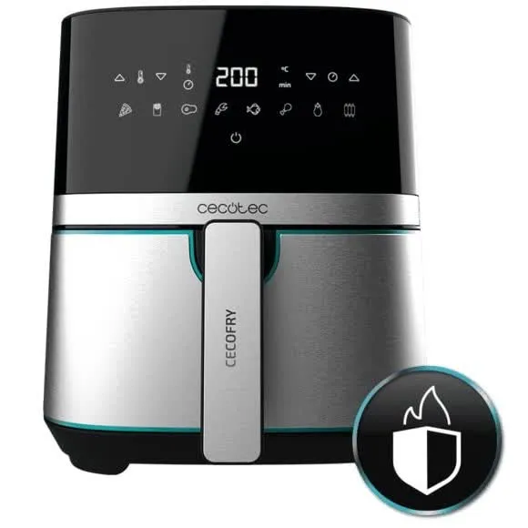 Air Fryer / Sem Óleo Cecotec Cecofry Full Inox 5500 Pro/ 1700W/ 5,5L Capacidade