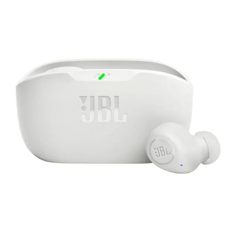 JBL Wave Buds Auriculares Sem Fios Bluetooth TWS com Microfone e Modo de Desporto Brancos