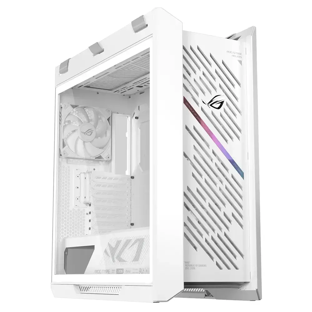 Caixa Extended-ATX Asus ROG Strix Helios II GX601S ARGB Tempered Glass Branca