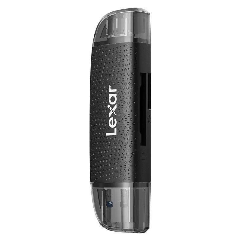 leitor USB-A/C Dual Slot LEXAR USB-A/C MicroSD Card USB 3.1 Leitor, suporta cartões MicroSD e SD