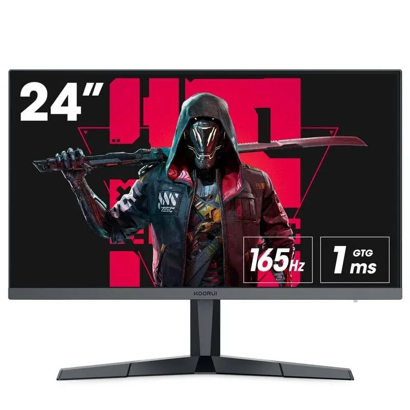 Monitor KOORUI 24E3 24" FullHD 165Hz IPS 1ms G-SYNC Gaming Preto