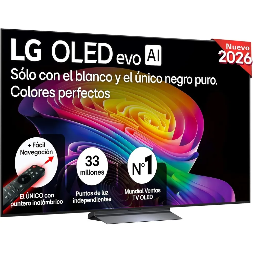 TV LG OLED evo AI OLED83C64LA 83" 4K UltraHD 120Hz Smart TV WebOS HDR10 Dolby Vision Atmos