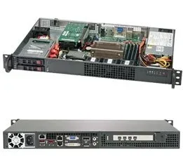 SUPERMICRO Chassis Black 1U SC510FT w/ 203W Power CSE-510FT-203B