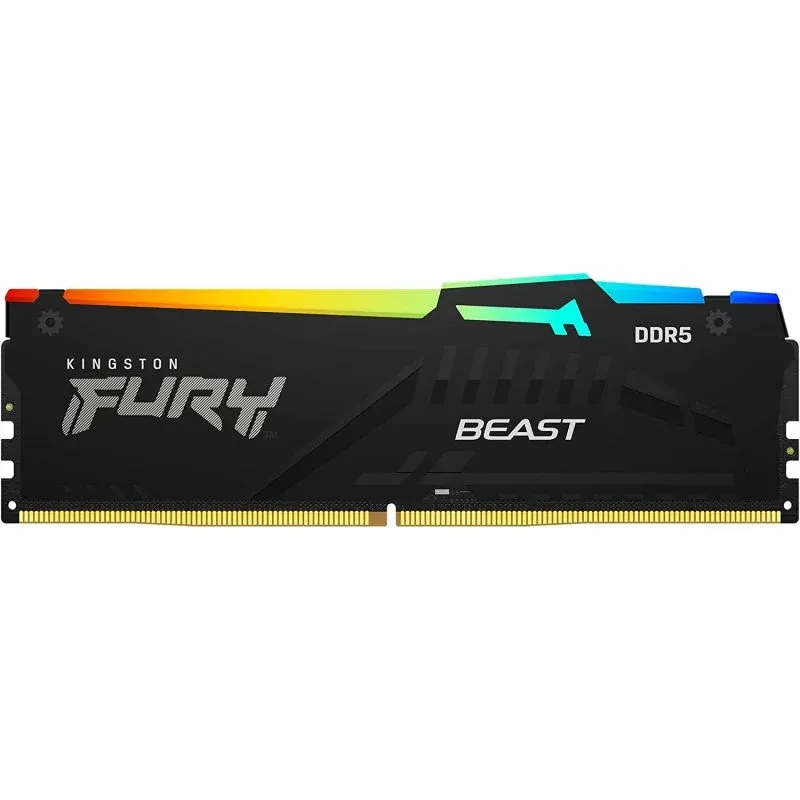Memória RAM Kingston FURY Beast RGB DDR5 6000MHz 8GB CL36