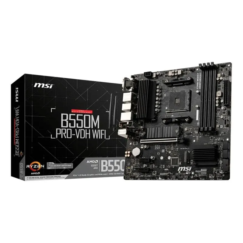 MSI B550M PRO-VDH WIFI Motherboard Micro-ATX B550 AM4 DDR4 WiFi 5 RAID RGB