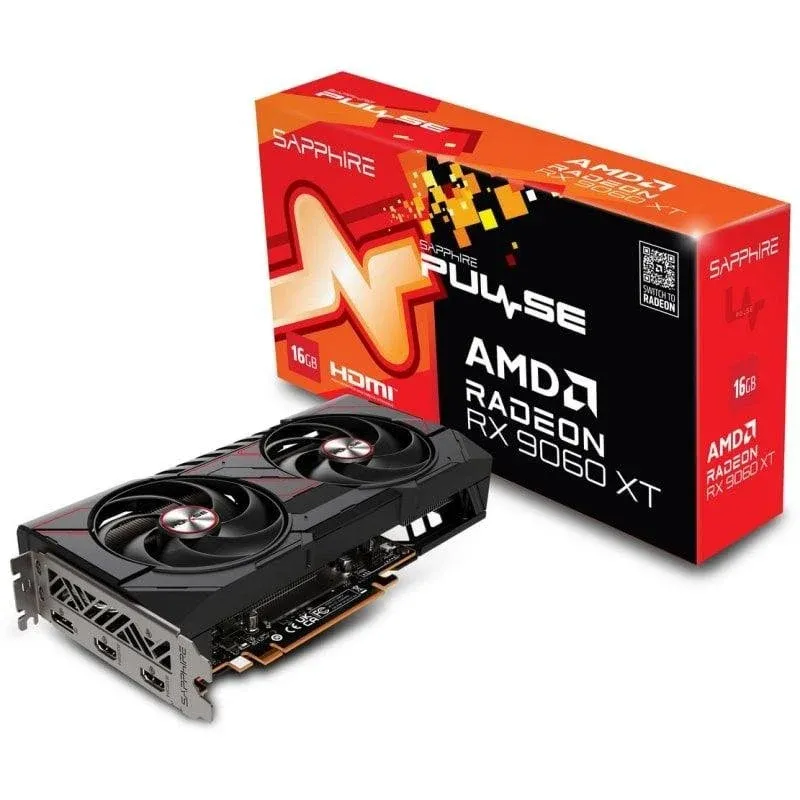Placa gráfica Sapphire PULSE AMD Radeon RX 9060 XT 16GB GDDR6 FSR 4