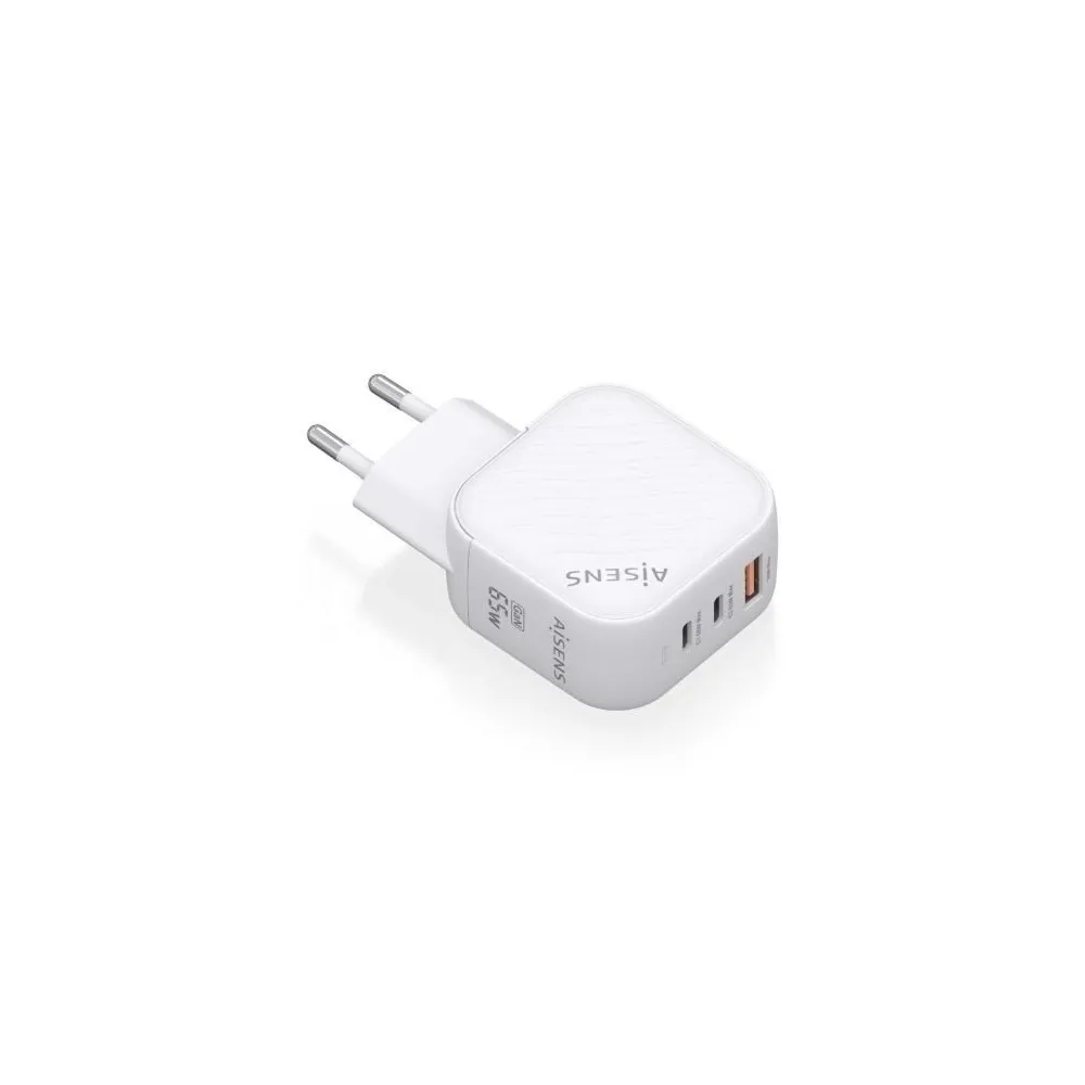 Aisens Carregador de parede USB-C ASCH-65W3P026-W