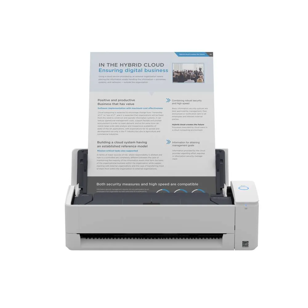 Scanner a Cores Ricoh ScanSnap iX1300, A4, 600 dpi, USB 3.2 Gen1, Wi-Fi 2.4 GHz / 5 GHz, Duplex, Branco