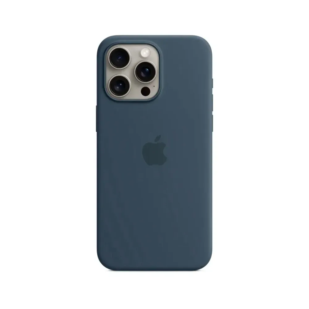 Capa Silicone Apple MT1P3ZM/A iPhone 15 Pro Max Azul