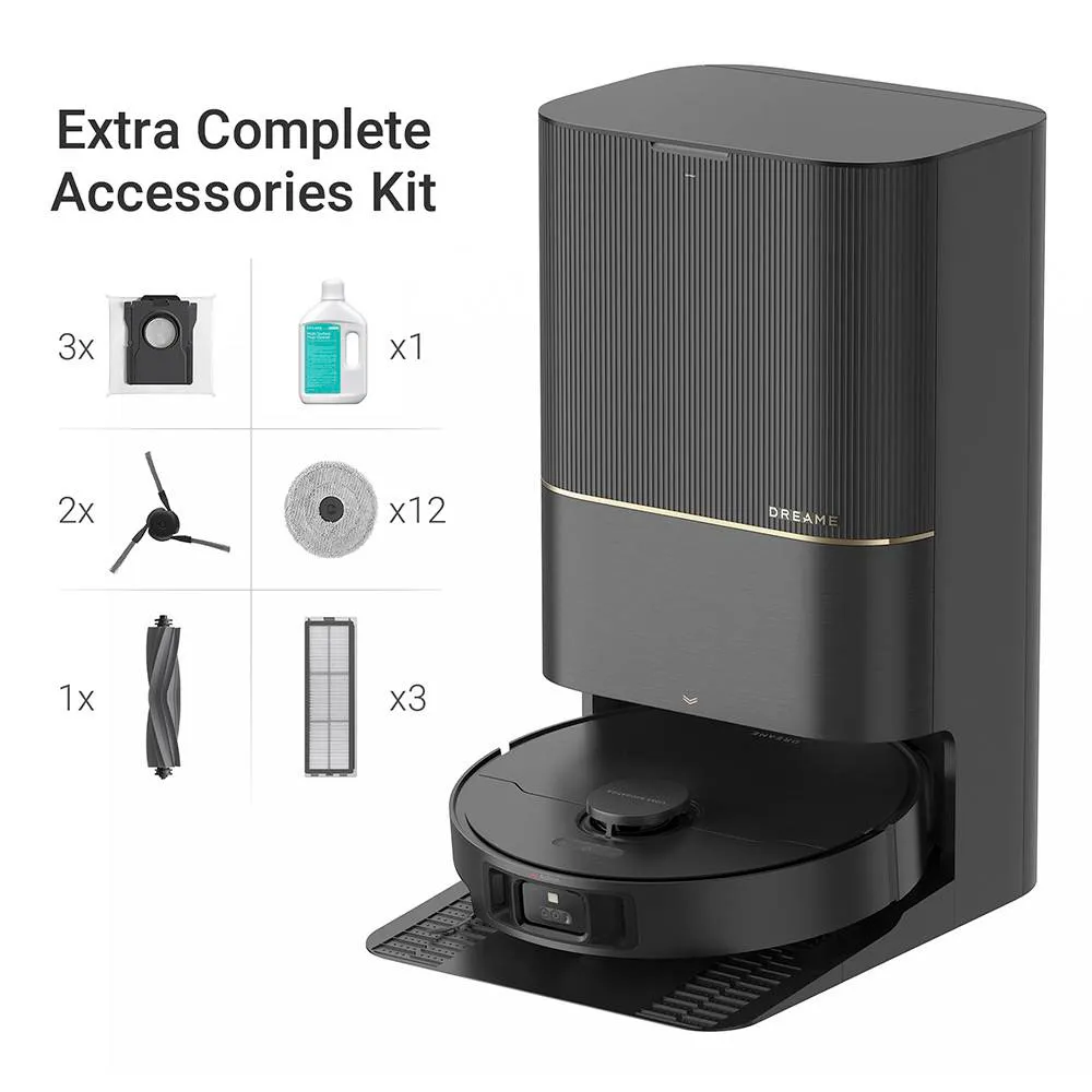 Aspirador Robô Dreame X40 Ultra Complete 12000Pa 6400mAh Preto + Auto Station