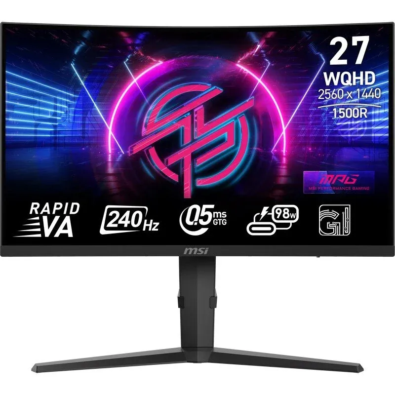 Monitor MSI MPG 275CQRXF 27" LED WQHD 240Hz USB-C Curvo