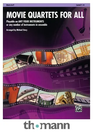 Alfred Music Publishing Movie Quartets for All Horn