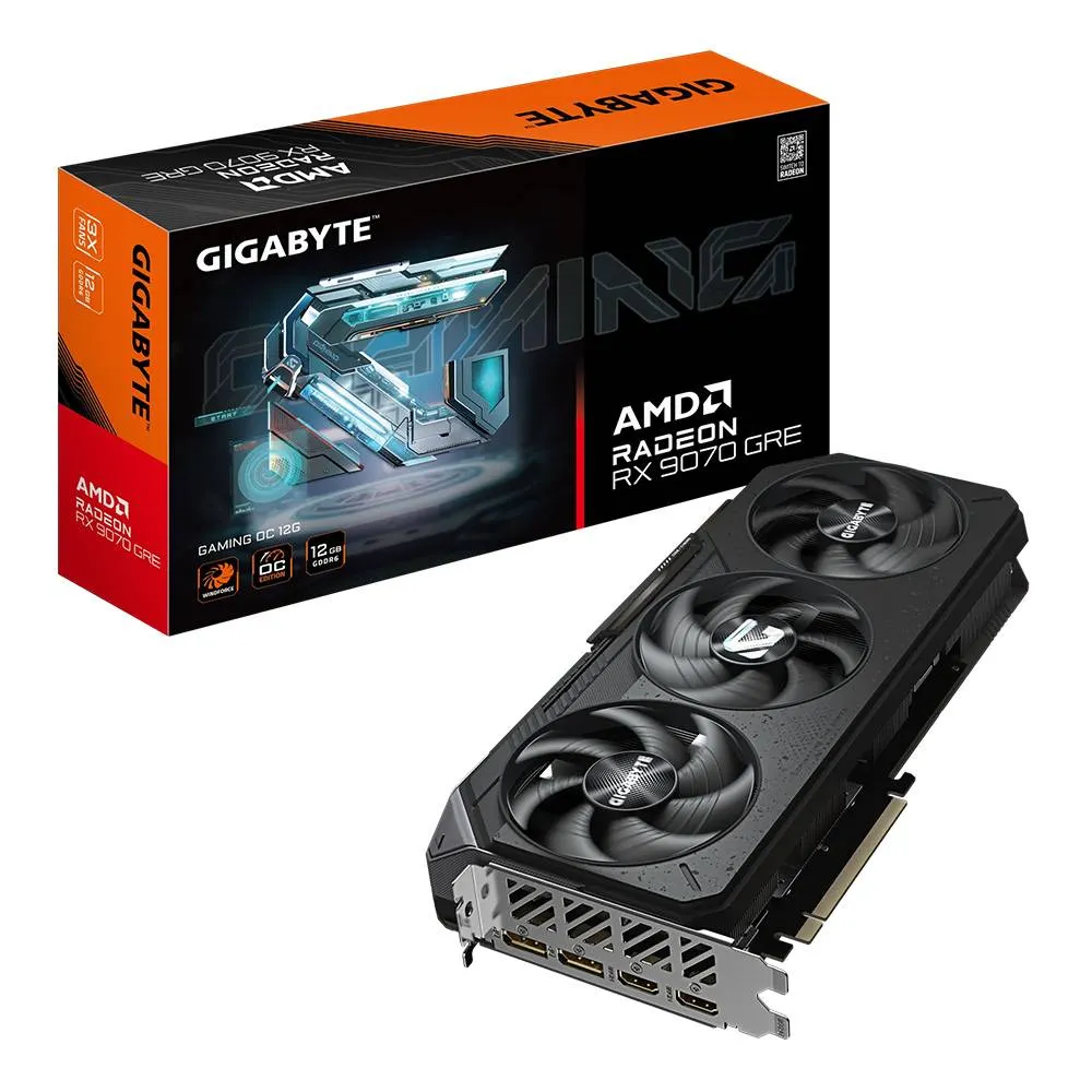 Placa Gráfica Gigabyte AMD Radeon RX 9070 GRE RDNA 4 Gaming OC 12GB GDDR6