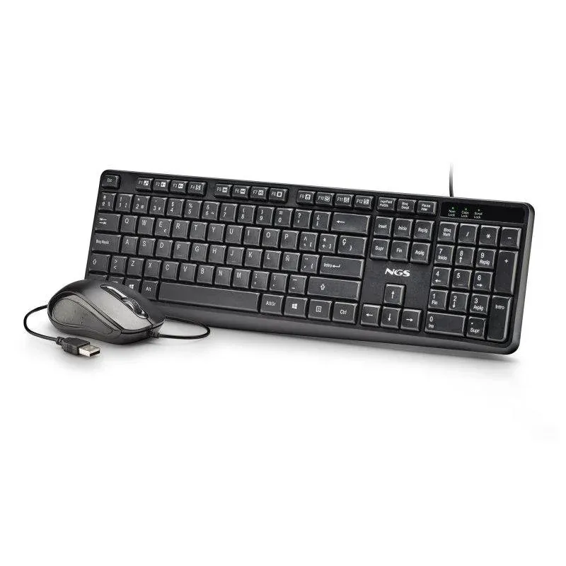 Teclado NGS Cocoa KIT V2 membrana conjunto multimédia USB Spanish