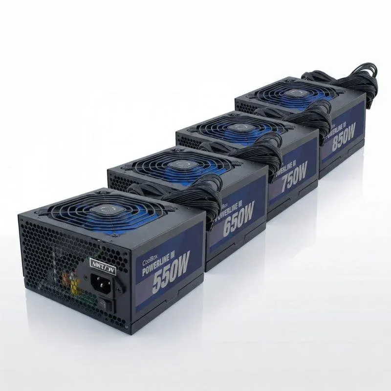 Fonte Alimentação Fonte de Alimentação CoolBox Powerline III 550-850W 85% EFI