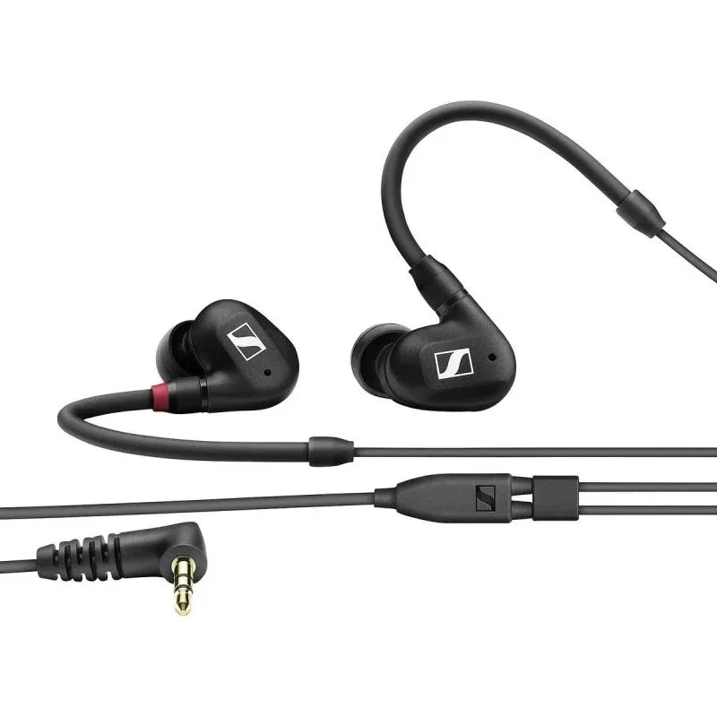 Auriculares Sennheiser IE 100 PRO com cabo Jack 3,5 mm Cancelamento de Ruído Hi-Fi Pretos
