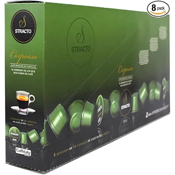 Pack 8 Caixas De 10 Capsu. Stracto Corposso Verde