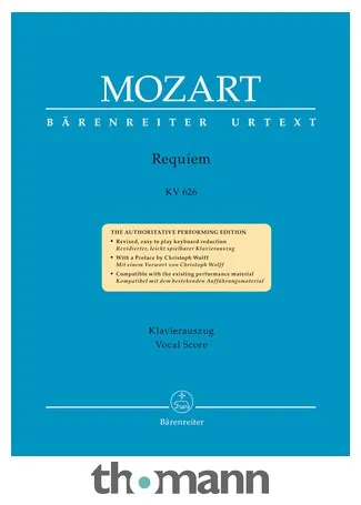 Bärenreiter Mozart Requiem KV626
