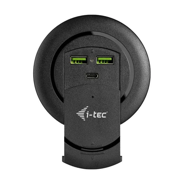 Carregador Universal de secretária i-tec USB-C + 2x USB-A QC 4.0 com alimentação até 96 W