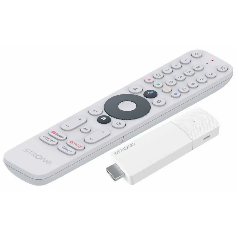 Strong LEAP-AIR Google TV Stick HDMI UltraHD 4K HDR10+ H.265/HEVC Dolby Audio Blanco