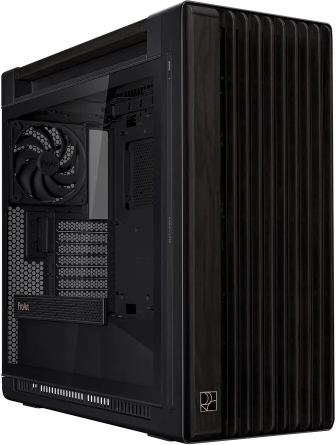 Caixa E-ATX ASUS ProArt PA602 Wood TG Preta