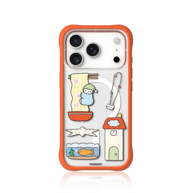 Funda para telemóvel Youngkit CH Sweetheart Express Magnética Silicone Multicor para iPhone 17 Pro