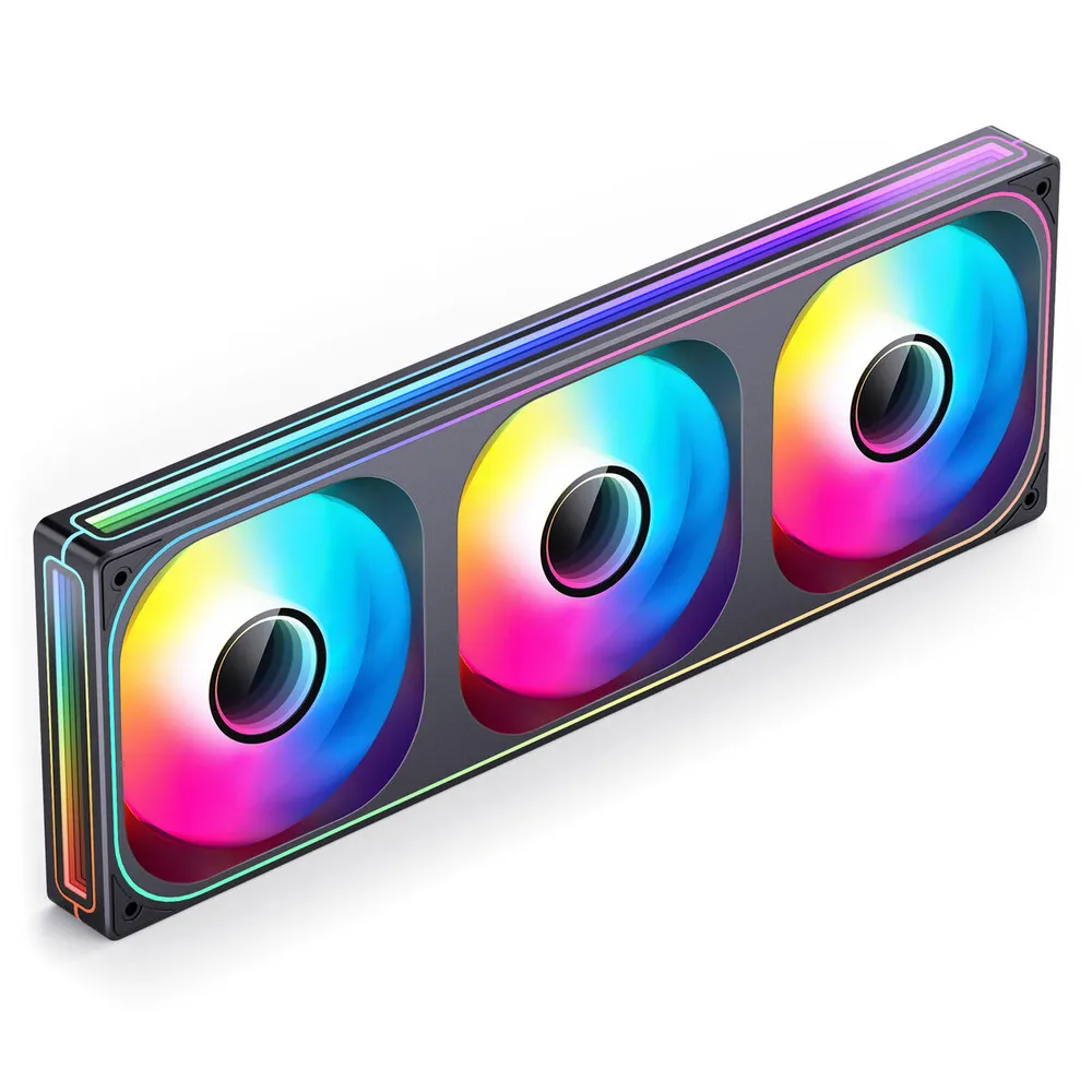 Ventoinha Jonsbo ZB-360 RGB Single-Frame Pretas - Tripla Ventoinha 120mm ( 360mm )