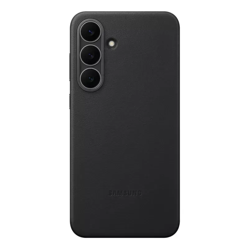 FUNDA CUERO NEGRA S25 FE