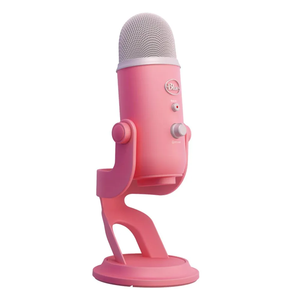 Microfone Logitech for Creators Blue Yeti for The Aurora Collection USB Condensador PC/Mac Pink Dawn