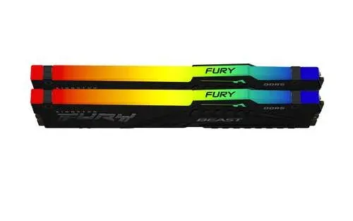 Memória Ram Kingston Technology FURY Beast RGB 64GB 2 x 32GB DDR5 CL30 6000MHz