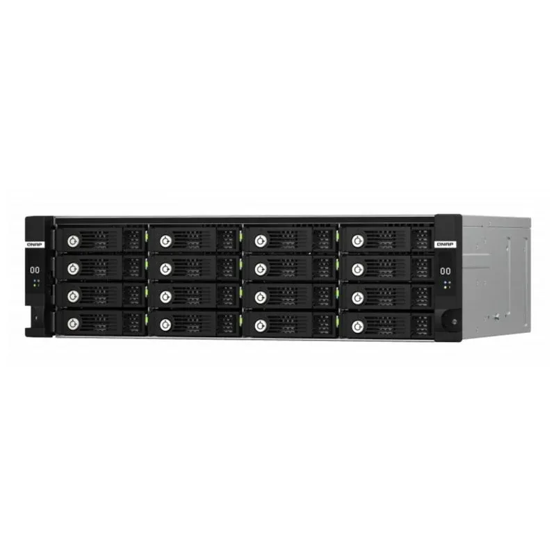 Caja PC QNAP TL-R1620Sdc 3U Rack Aco Preto 16 Baias SAS/SATA 12Gb/s