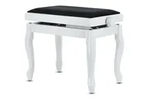 Banco piano Gewa Deluxe Classic Polished White