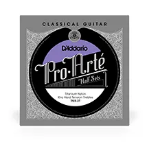 Cordas individuais Guitarra Clássica D'Addario TNX-3T Titanium Pack 3 cordas agudas