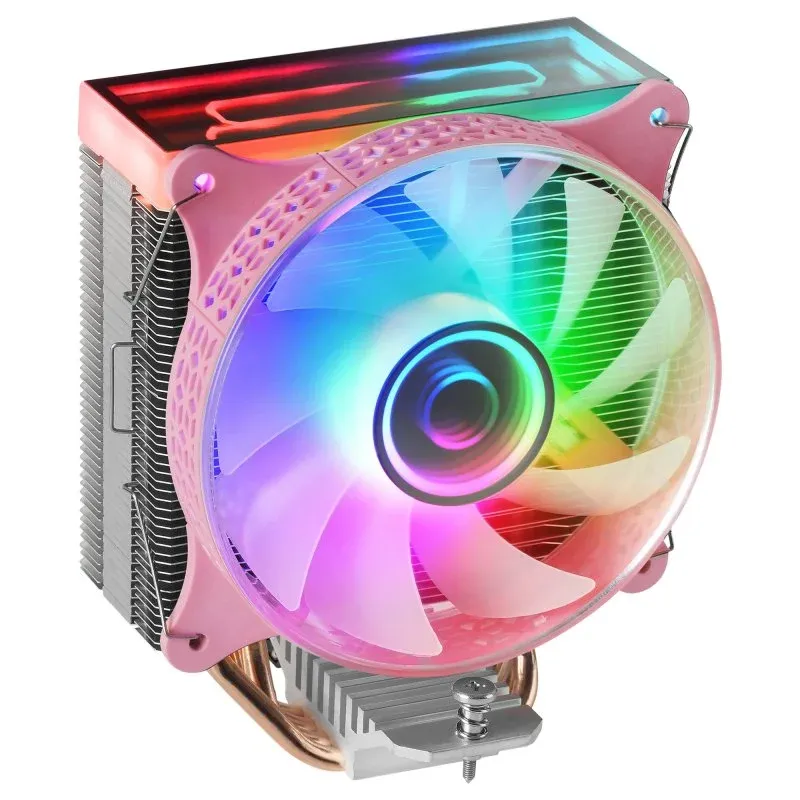 Cooler CPU Ventilador de CPU Mars Gaming MCPU-VR duplo ARGB 120 mm rosa
