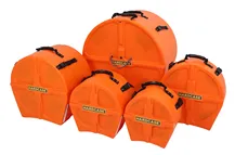 Conjunto de Estojos para Bateria Hardcase HPFUSION2 Laranja
