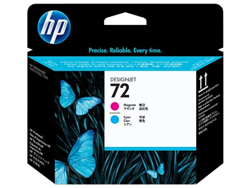 HP 72 original printhead C9383A magenta and cyan standard capacity 1-pack