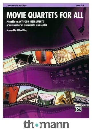Alfred Music Publishing Movie Quartets for All Piano