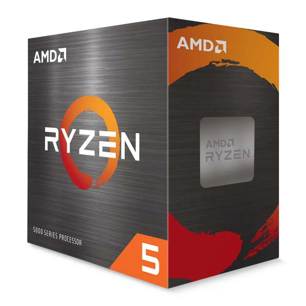 Processador AMD Ryzen 5 5500 Zen 3 6-Core 3.6GHz c/ Turbo 4.2GHz 19MB Cache SktAM4