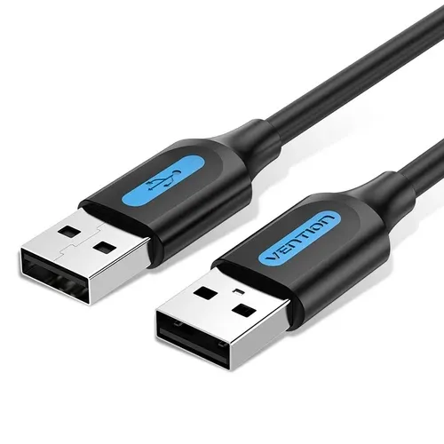 Cabo USB 2.0 Vention COJBD/ USB Macho - USB Macho/ 1m/ Preto