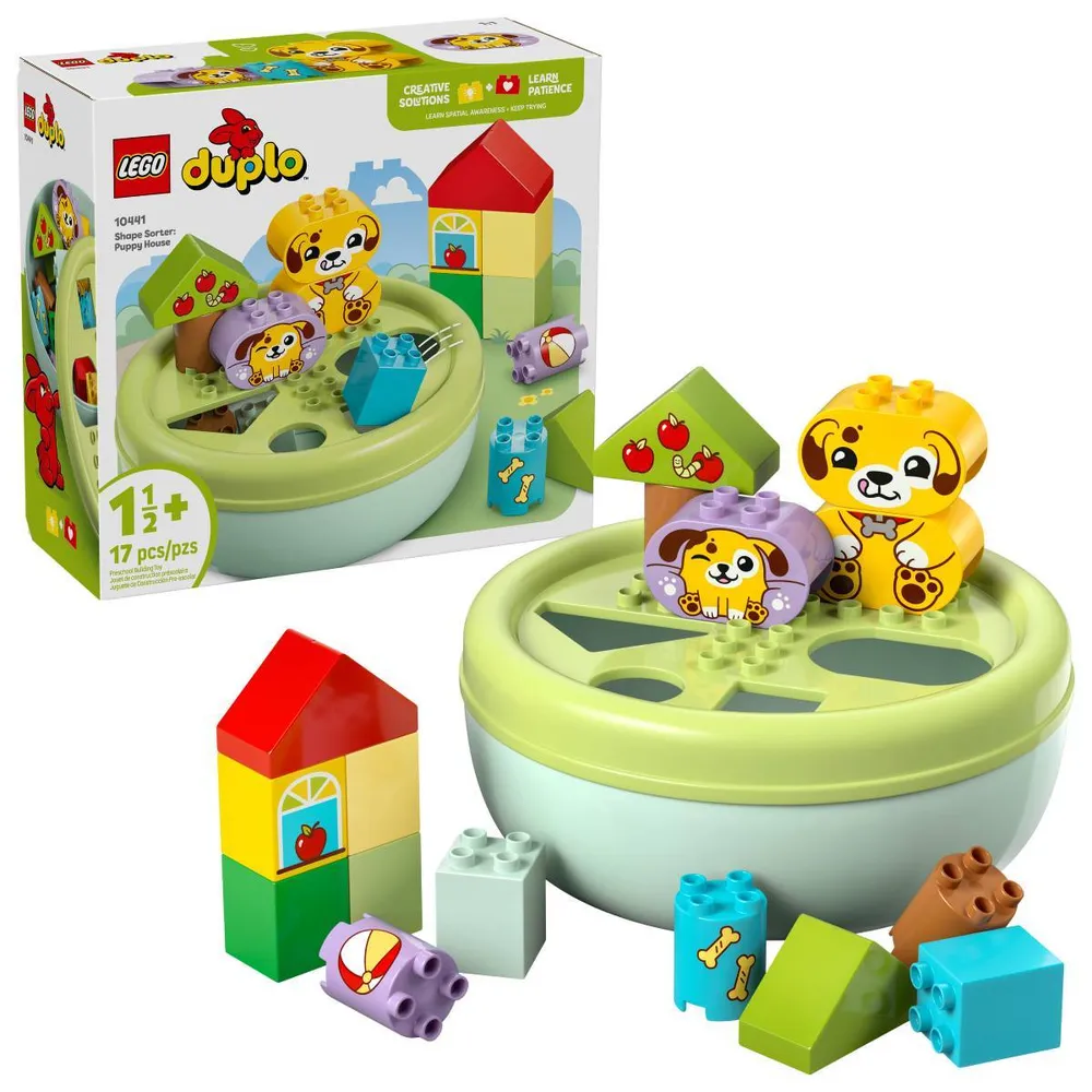 LEGO DUPLO My First: Organizador de Formas: Casa de Cachorrinho | Idades 1½+ | 17 Peças | Item 10441