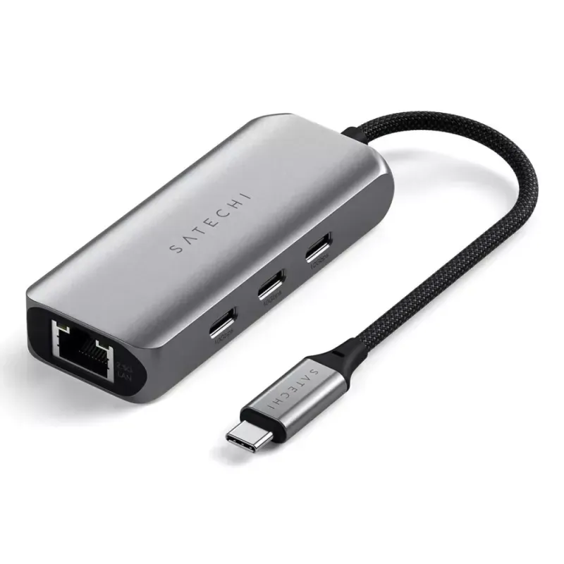 HUB USB-C com Ethernet Satechi 4 em 1