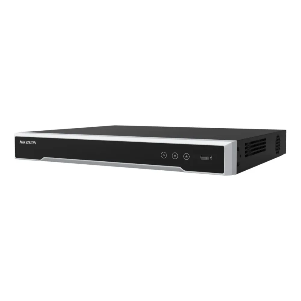Gravador NVR Hikvision Pro 16 Canais 4K 1U PoE Preto - DS-7616NI-Q2(D)