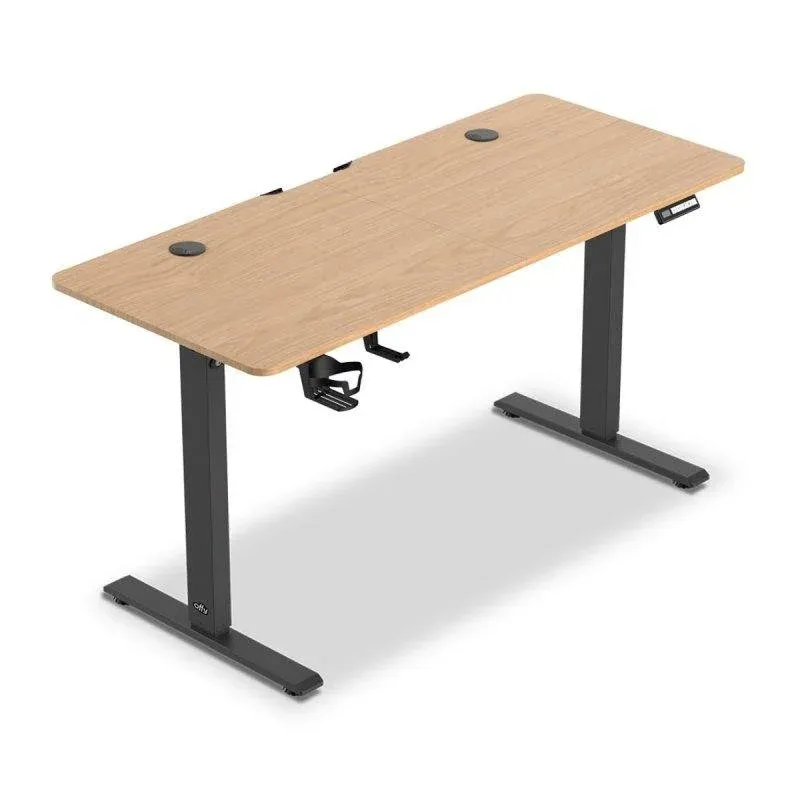 Mesa Gaming Offy Ryva 120cm Madeira Carvalho Preto Elétrica