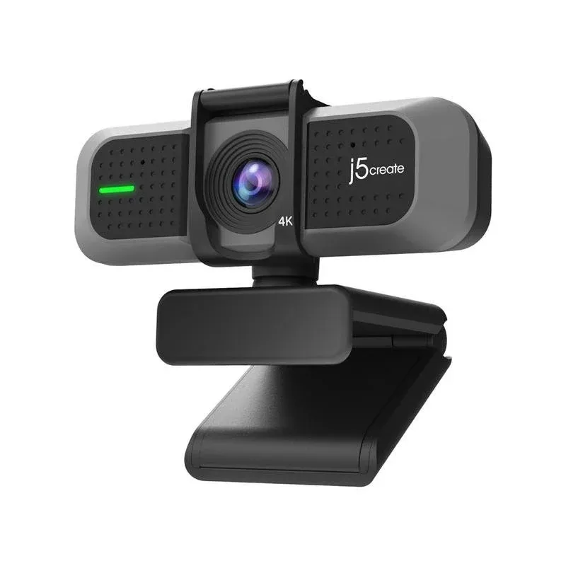 Câmara Web J5CREATE JVU430 4K Ultra HD 8MP USB-C/A Microfones Duplos