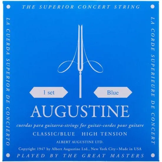 AUGUSTINE SET CORDAS Guitarra Classica Classic Blue