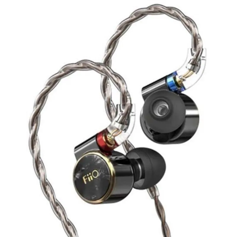 FiiO FD3 Pro 2024 Auriculares com Cabo em Cobre Monocristalino, Semiabertos, Filtros intercambiáveis e Hi-Res