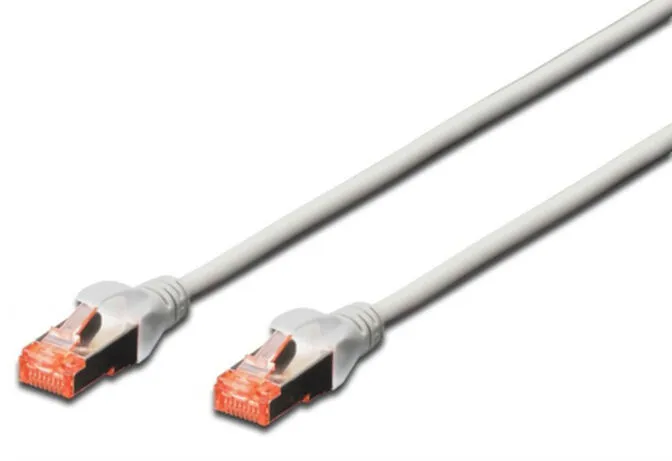 Cabo de Rede Ewent RJ45 S/FTP Cat.6 10 M Cinza